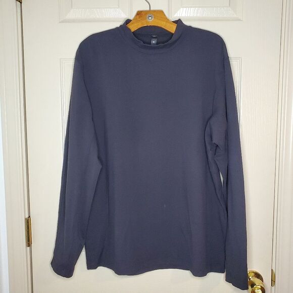 Lululemon Men's Rulu Mock Neck Long Sleeve Shirt Size L - Picture 1 of 12